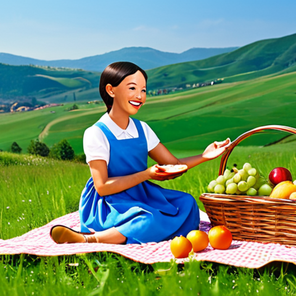 Cocomong and Friends Sharing**

"Cocomong and his friends (characters should be recognizable Cocomong characters, stylized) are happily sharing a picnic basket of fruits in a sunny meadow. They are all smiling and fully clothed in bright, cheerful outfits. The background features a clear blue sky and rolling green hills. The scene should evoke a sense of friendship, sharing, and joy. Safe for work, appropriate content, fully clothed, family-friendly, perfect anatomy, correct proportions, natural pose, professional, well-formed hands, proper finger count, natural body proportions, high quality."

**