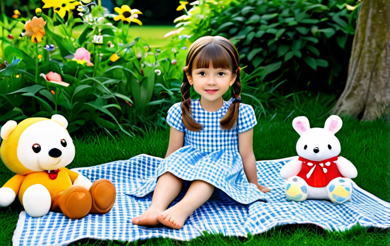 코코몽의 스토리텔링 기법 - **Prompt:** "A group of diverse children, fully clothed in casual clothing, joyfully building a towe...