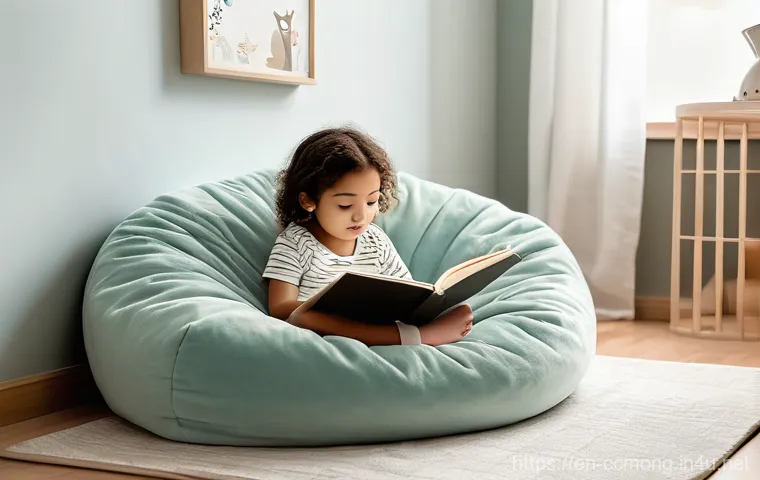 코코몽의 색감과 어린이 심리학 - **A Calming Reading Nook for a Child**
"An image depicting a serene and cozy children's reading ...