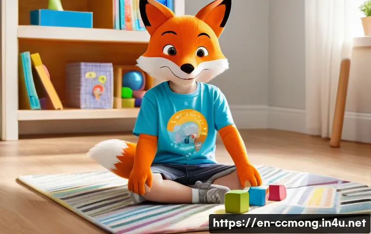 코코몽과 스마트 디바이스 활용 - **Prompt 1: Interactive Storytime Adventure**
    A happy, inquisitive child, approximately 6 years ...
